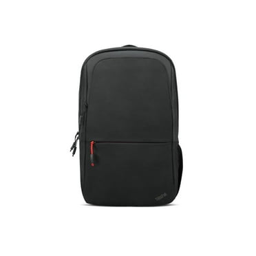 Lenovo Multiple Zipper Pockets Red Accents 16" Laptop Backpack, Black