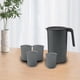 thumbnail image 2 of Jarra de agua de gran capacidad y 4 tazas, ligera, resistente al calor de -20  degreeC a negro, 2 of 9