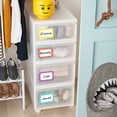 thumbnail image 3 of L LIKED 500 Stickers - Colors Plain Name tag Labels with Perforated Line for School Office Home (Star - 500 Labels), 3 of 6