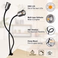 thumbnail image 3 of LED Grow Light for Indoor Plants - 75W Sunlike Full Spectrum Indoor Grow Light Plants - 3/6/12H Auto On/Off Timer COB Grow Lamp - 4 Dimmable Indoor Plants Light - 22.5 Inch Longer Gooseneck, 3 of 8