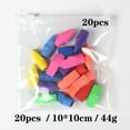 thumbnail image 2 of 20pcs Pencil Top Erasers Multicolor TPR Material for Standard Pencils Convenient and Effective, 2 of 8