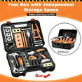 thumbnail image 5 of LINXUXIE Kids Tool Set with Electronic Toy Drill, Realistic Toy Tools with Tool Box for Toddler, Kids Construction Toy, Birthday Gifts for Kids 1-3 3-5 5-8 Year Old, 5 of 7