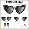 thumbnail image 2 of Gafas de Sol Flutesan en Forma de Corazón con Estilo Retro y Ojos de Gato para Mujeres, 2 of 6