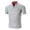 A-Grey304, variant on JAJAHO Summer Polo Shirts For Men Short Sleeve Stand Collar Solid Color Golf Shirts Performance Moisture Wicking Casual Workout Comfy Tops