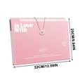 Czzoypi File Folders (Pink) Hanging File Folders Organ Bag Large