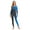 Royal Blue, variant on YiZYiF Womens Gradient Color Block Rhinestone Unitard Long Sleeve Skating Dance Gymnastics Jumpsuit Rose Red XXL