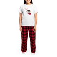 thumbnail image 4 of CafePress - CALI STATE W BEAR Pajamas - Women's Short Sleeve Print T-Shirt and Pants Light Cotton Pajama Set, 4 of 7