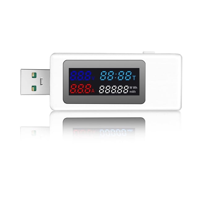 10VA Dual USB Current Voltage Charging Detector Tester Battery Voltmeter Sturdy Ammeter Charger Tester ,Live Data