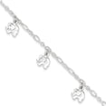 thumbnail image 1 of 925 Sterling Silver Elephants 1 Inch Childrens Bracelet, 1 of 6
