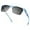 FlatRock-Frame: Gloss Blue Crystal/Lens: Smoke - Silver Mirror, variant on Polarized Sport Sunglasses Ideal for Driving Fishing Cycling Running, UV Protection- FlatRock
