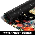 thumbnail image 6 of Large Mouse Pad, Desk Pad, XXL XL Extended Gaming Mouse Pad, Desk Mat for Office & Home, Long Keyboard Mat, Huge Mouse Pad, Desktop Full Cover 31.5 x 11.8 Inches, Orange Pink Flowers and Cat, 6 of 6