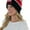 California Republic Print - Black W/Red Stripe, variant on ToBeInStyle Unisex Soft Stretchy Beanies - Cali Print - Red W/Black Stripe - One Size
