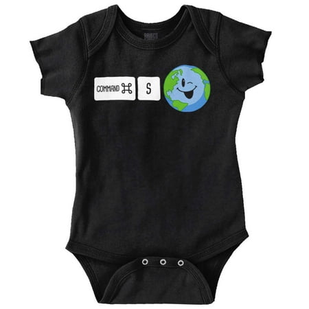 

Save Planet Earth Day Eco-Friendly Romper Boys or Girls Infant Baby Brisco Brands 12M