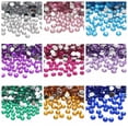 thumbnail image 2 of EOEMY 2000 Acrylic Faceted Round Flatback Rhinestone Gems 4mm 16Ss Color Selection-Light Blue, 2 of 7