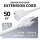 thumbnail image 2 of Cable de extensión EP 15 m para exteriores 16/3 SJTW, enchufe blanco de 3 clavijas, 2 of 7