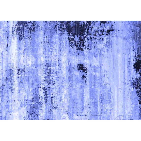 Ahgly Company Indoor Rectangle Oriental Blue Industrial Area Rugs, 2' x 3'