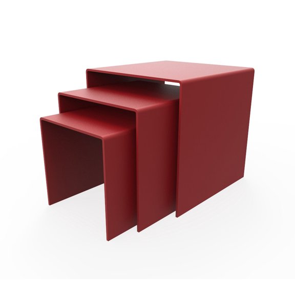 FixtureDisplays 5", 6", 7" RED Plexiglass Pedestal Lucite Acrylic Display Risers Jewelry Showcase Fixtures - 1/8" Thick 16905-567-RED