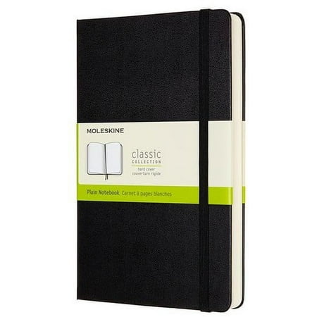 Moleskine Notebook, Expanded Large, Plain, Black, Hard Cover (5 x 8.25) (Books)