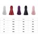 thumbnail image 3 of Qarigey Elegante Larga Para Bodas O Lugares De Entretenimiento La Mujer De La Morada Larga Negra Larga Blanca Rosa s 1 Type3 NO3, 3 of 6