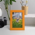thumbnail image 6 of Modern Real Wood 4x6 inch Picture Frame in Orange, 6 of 8