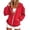 Red, variant on SUXIAN Zip Up Hoodie Women Winter Warmth Loose Long Sleeve Solid Casual Womens Hoodies M