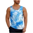 thumbnail image 2 of Runfenguu Comfy Colors Tank Top Big & Tall Tank Tops For Men Men Casual Fashion Printing Pullover Round Neck Sleeveless Sports Tank Ribbed Tank Top Men, 2 of 6