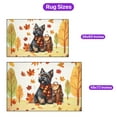 thumbnail image 5 of Welcome Fall Scottish Terrier Enjoys School Time Autumn Fall Leaves Indoor Rug Scottie Dog Lover Gifts Carpet Living Bed Room Sofa Home Decor - 02013, 5 of 5