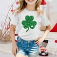 thumbnail image 2 of Shadoumai St Patrick's Day T-Shirt Toddler Boy Clover Shamrock Shirt Cotton Long Sleeve Raglan Kid Irish Saint Tee Top, 2 of 4