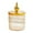 amber, variant on Stgfyxgs Cotton Swab Storage Box Cotton Round Pads Container with Lid Dustproof Bathroom Canister Candy Jar for Countertop Living Room gray