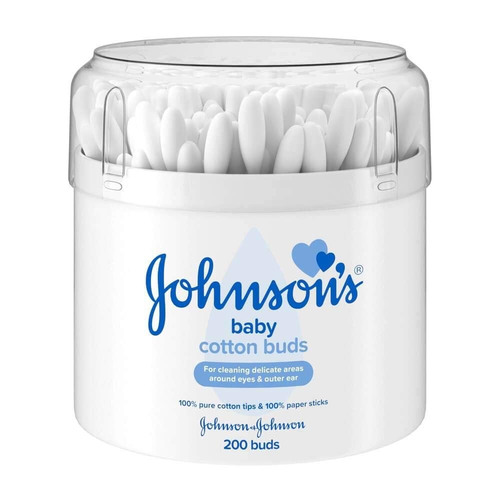 Johnson'S Baby Cotton Buds - 1 X 200 Drum - Pack of 2