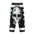 thumbnail image 7 of Fotbe Watercolor Skull Women's Pajama Pants,Sleepwear Pants,Pj Bottoms Drawstring And Pockets-Large, 7 of 7