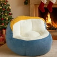 thumbnail image 6 of Villeston Oversized Bean Bag Chair for Adults – Ultra-Soft Faux Fur Lounge Chair, High-Resilience Foam Filling, Ergonomic Back & Waist Support, No Assembly Needed,Black, 6 of 8