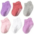 thumbnail image 1 of LNGOOR Baby Non Slip Toddler Socks Newborn Grips Bebe Girls Boys 6 Pack Anti Skid Ankle First Walker Cotton Socks Infant Kids, 1 of 7
