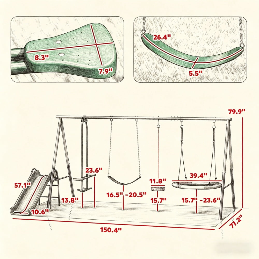 Swing Set for Outdoor