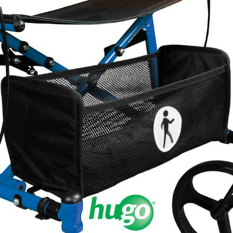 Hugo Mobility Sidekick Side-Folding Rollator Walker with