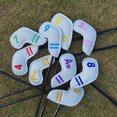 thumbnail image 4 of Miangastore 9Pcs Digital Golfs Rod Cover Golfs Supplies Golfs Putter Cover PU Club Head Cover, 4 of 9