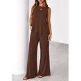 thumbnail image 4 of Conjunto de Dos Piezas para Mujer PRETTYGARDEN Lounge Color Café Claro Talla M, 4 of 8