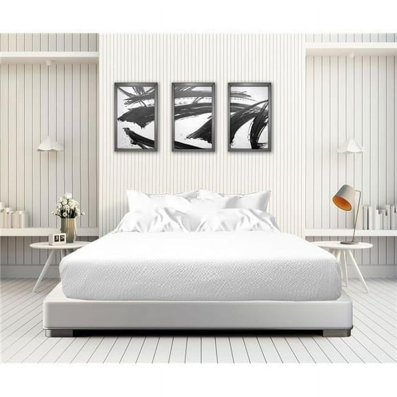 Rifz Jacquard Crinkle Weave 100% Polyester White King Top Sheet 2 PK