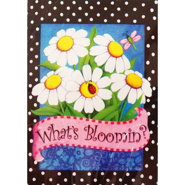 Outdoor Garden Flag Large 28 X 40 Whats Bloomin By Brand Rain Or Shine Com - Large Garden Flag Stand 28 X 40 Outdoor Garden Flag Large 28 X 40 Whats Bloomin By Brand Rain Or Shine Com - Large Garden Flag Stand 28 X 40