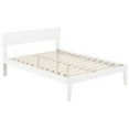 thumbnail image 2 of AFI Lit Plateforme Moderne Double en Bois Massif, Blanc, 2 of 6