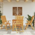 thumbnail image 1 of vidaXL 5 Piece Garden Dining Set Solid Wood Acacia, 1 of 5