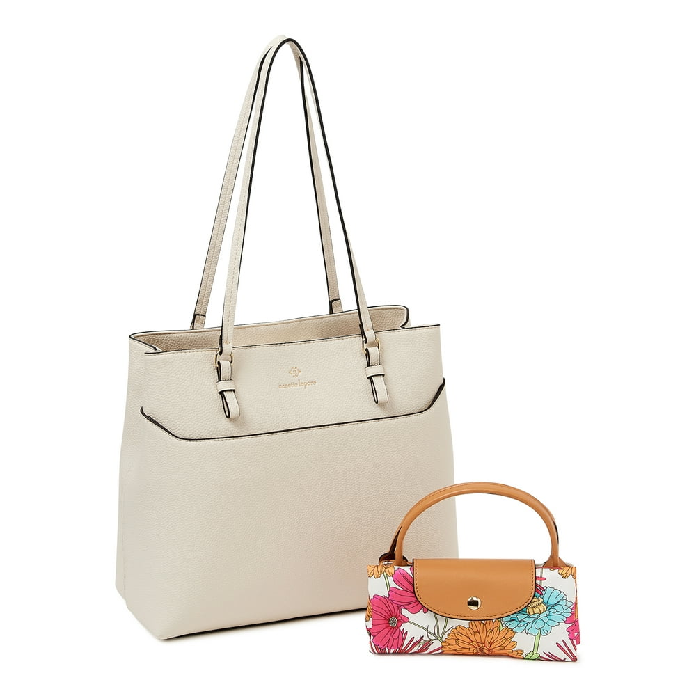 Nanette Lepore - Nanette Lepore Daria Tote Handbag with Packable Nylon