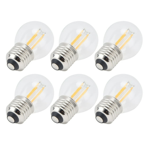 Bulbo LED, Buena Compatibilidad 6pcs Filamento Bulbo G45 E27 Ahorro De Energía Para El Cargo Para El Hogar Para El Interior Para Dormitorio