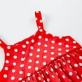 thumbnail image 4 of Tenue de Bébé Fille Printemps Mignonne T-Shirt Manches Volantes Robe à Pois Vêtements pour Adolescente Rouge 3-4 Ans, 4 of 4