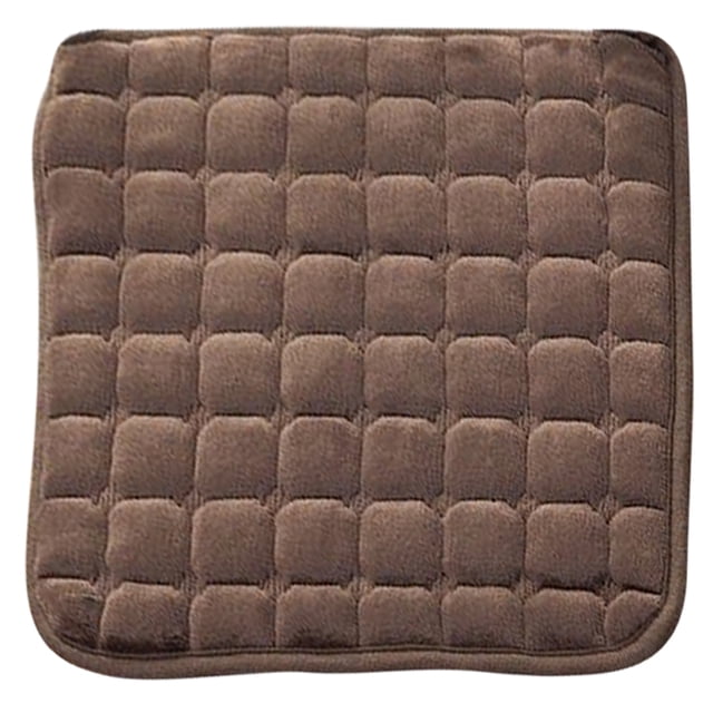 Cojín antideslizante de felpa para silla de comedor, cojín para el trasero de oficina, taburete para estudiante, cojín para asiento, invierno