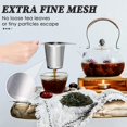 thumbnail image 3 of Yoassi Colador de Malla para Infusor de Té Extra Fino de Acero Inoxidable 18/8 con Gran Capacidad y Tamaño Perfecto Asas Dobles para Colgar en Teteras Tazas Tazas para Empinar Té y Café de Hojas Suelt, 3 of 6