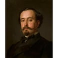 thumbnail image 2 of Józef Simmler 15x18 Black Ornate Wood Framed Double Matted Museum Art Print Titled - Portrait of Juliusz Kossak (After 1862), 2 of 5