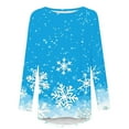thumbnail image 4 of Ltctricy Womens Christmas Pullover Tops Trendy Cute Long Sleeve Shirts Casual Comfy Loose Blouse Fall Fashion Outfits, 4 of 5