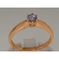 thumbnail image 3 of LBG British Made 9k Rose Gold Natural Tanzanite Womens Engagement Ring - 33 size options - Size 9.5, 3 of 7