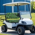 thumbnail image 4 of Aplkyhs Golf Clover Golf Cart Seat Covers Breathable Bench Chair Cover for Club Car Golf Cart Accessories Golf Cart Front Seat Cushion Set Club Car Seat Covers Suitable for All Weather, 4 of 7